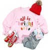 Simply Sage Market Women's Graphic Sweatshirt All Is Bright Christmas Lights - 3 of 3