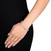 EVERLY JEWELRY | Sterling Silver 1/10 CT TW Diamond Bracelet With Chain, 7.5-inch - 2 of 4