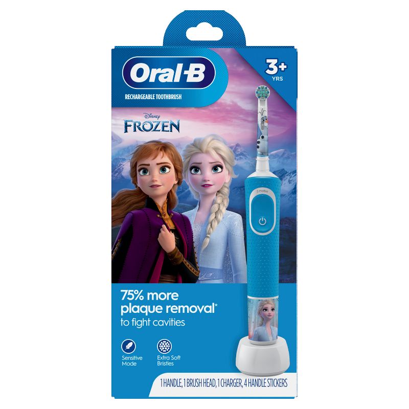 Oral-B Kids Electric Toothbrush featuring Disney&#39;s Frozen, for Kids 3+, 3 of 14
