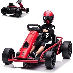 coucheta 24v Big Kids Electric Karts, 300w 8MPH Support for Smooth Slew Drift with Slow Start for Protection, Maximum Load 180Lbs, for Age 8-11 - 1 of 4