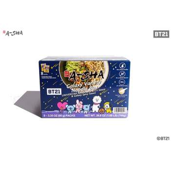 BT21 A-Sha Galaxy Variety Noodle Box - 26.8oz/8ct