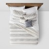 5pc Tatiana Global Woven Stripe Cotton Comforter Set Cream - Threshold™ - image 3 of 4