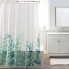 Moda at Home Agave Fabrice Shower Curtain : Microfiber, Machine Washable, Non-Slip Backing - 2 of 3