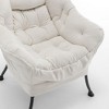 Okak Modern Recliner Accent Chair Lounge Armchair with Ottoman Footrest,Comfortable Leisure Chair for Living Rooms,Relaxation Areas - 3 of 4