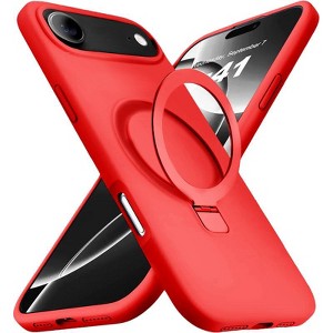 Entronix [Magnetic] Case Compatible with iPhone 17 Air - Soft-Touch Liquid Silicone Gripstand - 1 of 4