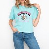 Simply Sage Market S.W.Smiley Cool Mom Flower Boxy Crop Top - 2 of 4