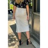 Women's Ell Slit Denim Skirt - ELLISON - 2 of 2