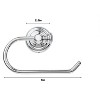 Jiallo Toilet Paper Holder, Polished Chrome - 3 of 4