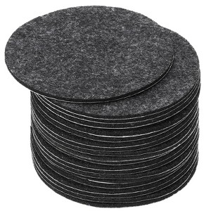 Unique Bargains Round Soft Adhesive Non-slip Anti-scratch Furniture Lamp Base Felt 20 Pcs - 1 of 4