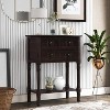 Narrow Console Table, 24" Entryway Table with 3 Storage Drawers and Bottom Shelf for Entryway, Living Room, Hallway, Bedroom, Dining Room - 2 of 4