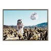 Kate & Laurel All Things Decor 23"x33" Sylvie Astronaut Planet Desert Moon Wall Art by July Art Prints Gray - image 2 of 4