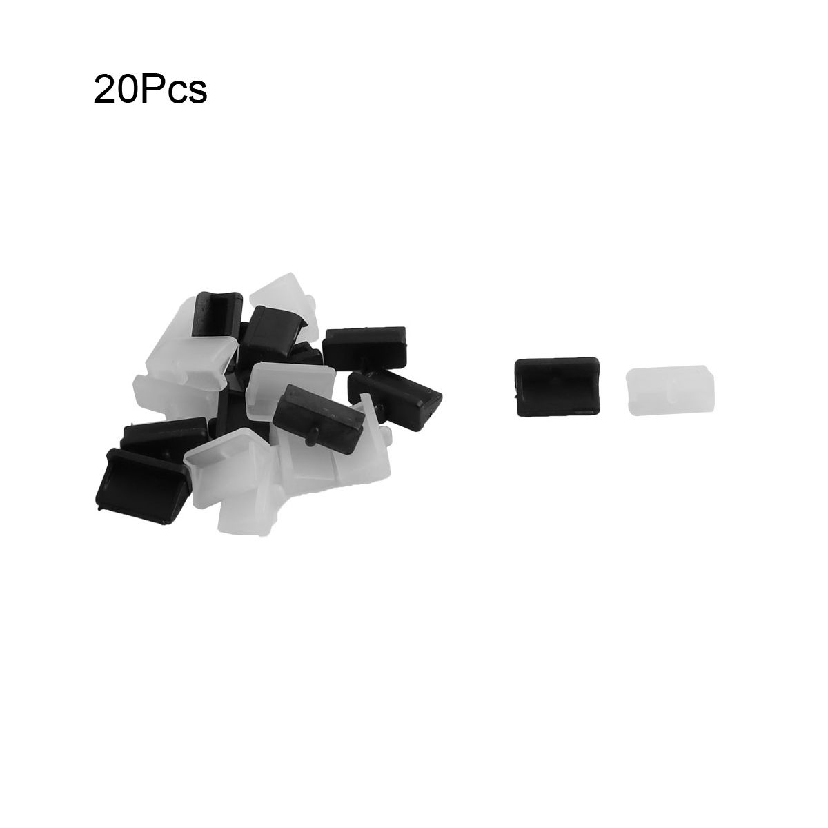 Unique Bargains Silicone Soft Plastic USB Port Dust Stopper 20 Pcs - thumbnail 2