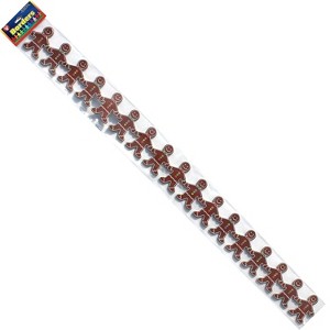 Hygloss Grade Toddler - 12 Gingerbread Men Classroom Border Brown 12/Pack HYG33608 - 1 of 1