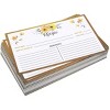 Juvale 60 Pack Floral 4x6 Blank Kitchen Recipe Index Cards for Wedding Bridal Showers, Double Sided - image 4 of 4