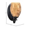 Toltec Lighting Zilo 1 - Light Sconce in  Matte Black with 5" Gold Fusion Shade - 2 of 2