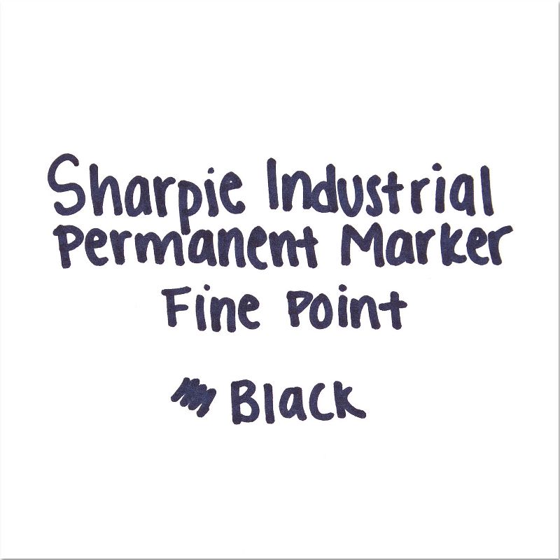 Sharpie Industrial Permanent Markers Fine Tip Black Dozen (13601A), 4 of 5