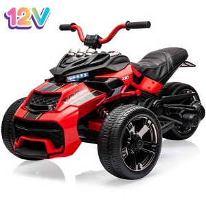 Jojoka 12V Kids ATV Ride On Car, Battery Powered Ride on Toys, 3 Wheelers Off-road Electric Vehicle with Bluetooth Audio, High/Low Speed, Headlights - 1 of 4