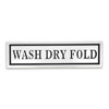Cheung's Arabella Glossy White and Black Metal Wash Dry Fold Sign - 2 of 4