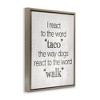 Stupell Industries Funny React To Taco, 21" x 17" - 3 of 4