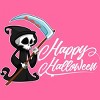 Women's Design By Humans HAPPY HALLOWEEN - Special Edition By wedenote Racerback Tank Top - 2 of 3