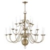 Livex Lighting Williamsburgh 20 - Light Chandelier in  Antique Brass - 2 of 2