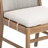 Nathan James Set of 4 Kayden Outdoor Dining Chair Light Gray - 3 of 4