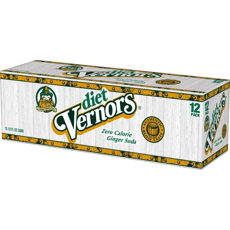 Vernors Zero Sugar Ginger Soda - 12pk/12 fl oz Cans, 4 of 8