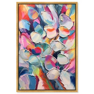 Art Remedy Some Rainbow Petals Retro Abstract Wall Art Framed - 1 of 4