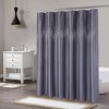 Grey Shimmer Faux Silk Fabric Shower Curtain with Chic Sparkle Crystal Design,72x72 Inches - image 2 of 4