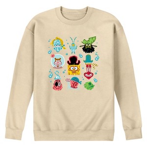 Men's - Spongebob Squarepants - Spongebob: The Search For Squarepants Grid Graphic Fleece Sweatshirt - 1 of 4