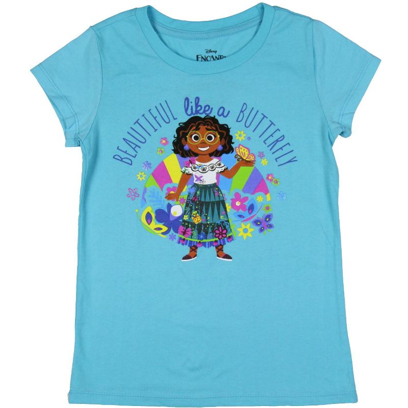 Disney Encanto Girls' Mirabel Beautiful Like A Butterfly Kids T-Shirt Tee, 1 of 4
