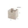 mDesign Woven Hyacinth Kitchen Storage Organizer Basket Bin - image 4 of 4