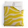 Deny Designs Angela Minca Abstract Lines Yellow King Comforter and Sham Set (2-3pc Set) - 2 of 4