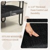 CAVINAS Modern Loveseat Sofa, Chenille Fabric 2 Seater Sofa Couch with Arms and Metal Legs, for Small Space - 3 of 4
