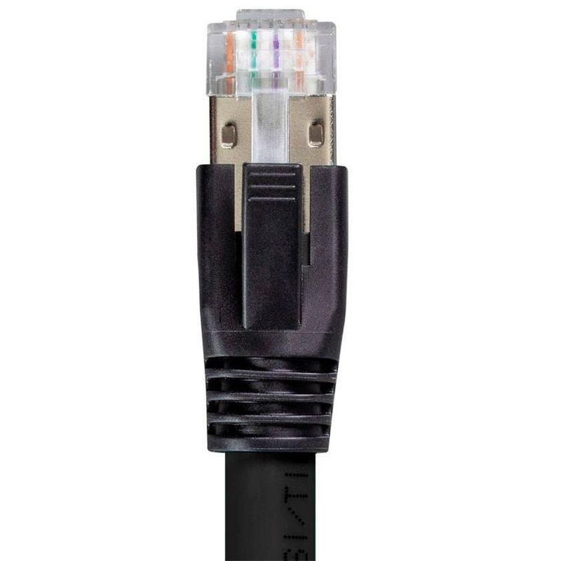 Monoprice Cat8 Ethernet Network Cable - 5 Feet - Black | 2GHz, 40Gbps, 24AWG, S/FTP - Entegrade Series, 4 of 5