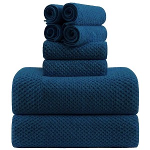 8pc Microfiber Bath Towel Set - 1 of 4