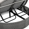 Okak 2-Person Patio Lounge Chairs Outdoor Chaise Lounge with Adjustable Backrest,Foldable Cup Holders,Perfect for Poolside,Lawn,Garden - 4 of 4