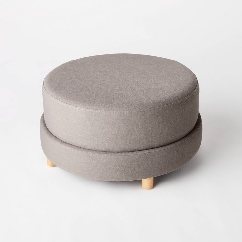 Shelton Tufted Top Storage Ottoman - Gray - Threshold™ : Target