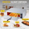 WhizMax 16 Inch Countertop Commercial Electric Pizza Oven with Grilling Rack, Crumb Tray, Handle and Feet Pads, Stainless Steel Pizza Baking Machine - 2 of 4