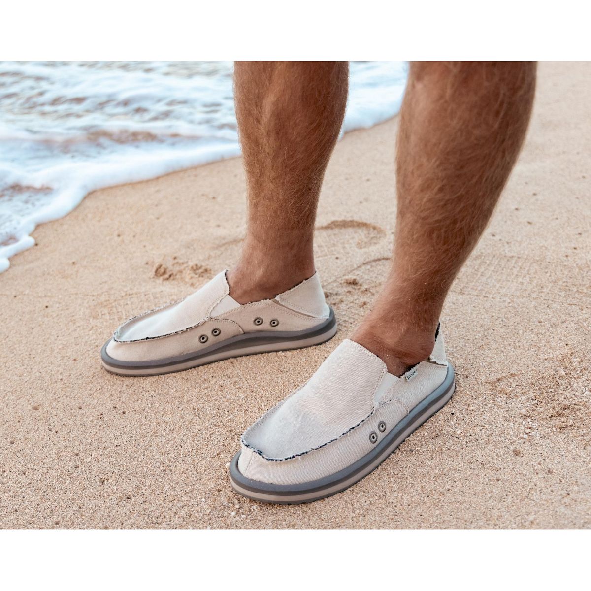 Sanuk Men's Donny Hemp 2 Tone Slip-On Loafers - thumbnail 7