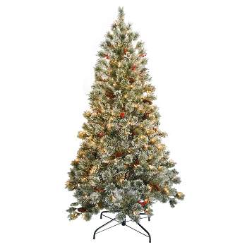 National Tree Company 6 ft. Crystal Cashmere Tree with Clear Lights