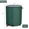 Costway 60 Gallon Portable Rain Barrel Collapsible Tank  Water Collector Spigot Filter - 2 of 4