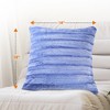 Cheer Collection Luxurious Faux Fur Throw Pillows Set of 2 - 3 of 4
