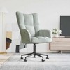 vidaXL Relaxing Chair Light Gray Velvet (100% polyester), Steel Standard - Light Gray - 2 of 4