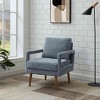 CAVINAS Chenille Accent Chair with Mid-Height Backrest,Mid-Century Modern Upholstered Living Room Chairs,Reading Chairs for Living Room - 2 of 4