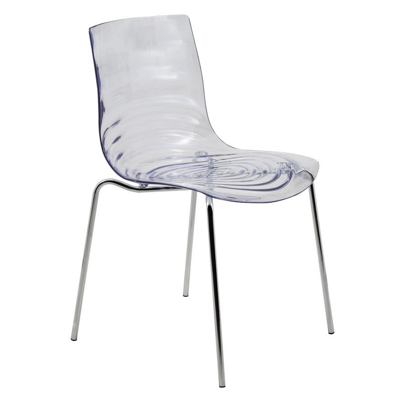 LeisureMod Astor Modern Acrylic Dining Chair With Metal Legs, 1 of 9