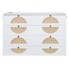Queen/Full Size Murphy Bed Wall Bed with Large Drawers, USB Ports and Outlets-ModernLuxe - 4 of 4