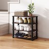 HOMLUX 4 Tier Shoe Rack Storage Organizer for 12 Pairs No Tools Needed - 2 of 4