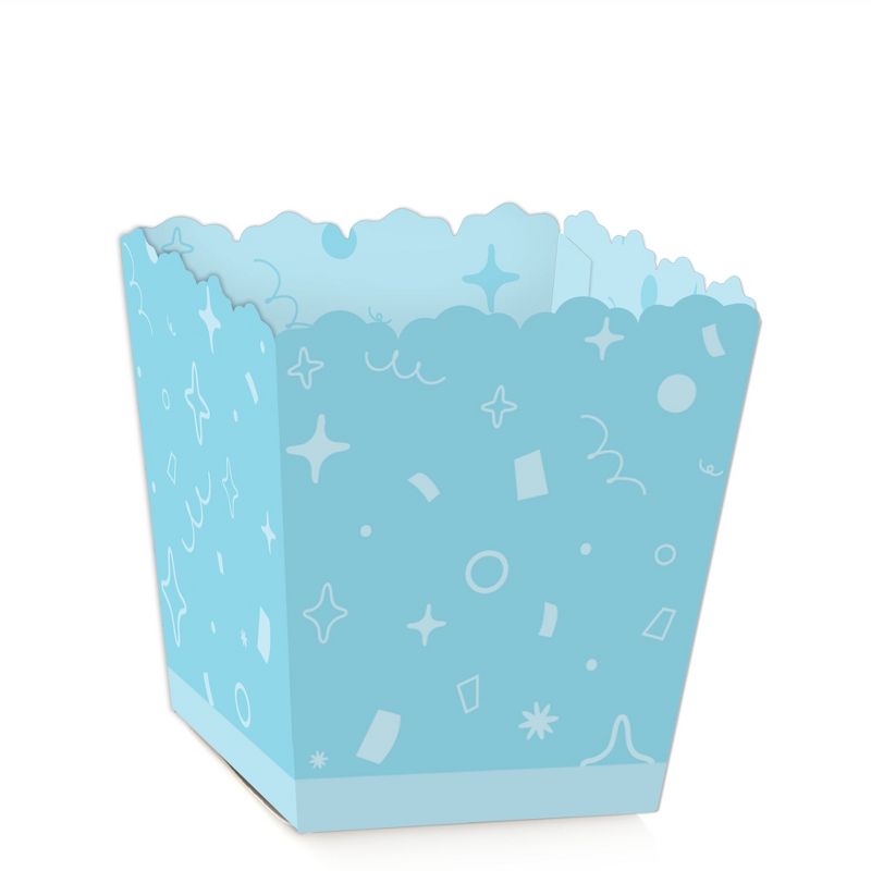 Big Dot of Happiness Blue Confetti Stars - Party Mini Favor Boxes - Simple Party Treat Candy Boxes - Set of 12, 1 of 6