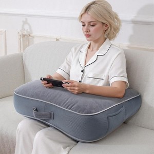 Gaming Reading Pillow  Compact Arm Support Lap Desk for Bed/Sofa - 1 of 4